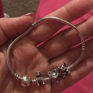 •PANDORA• Bracelet with charms.